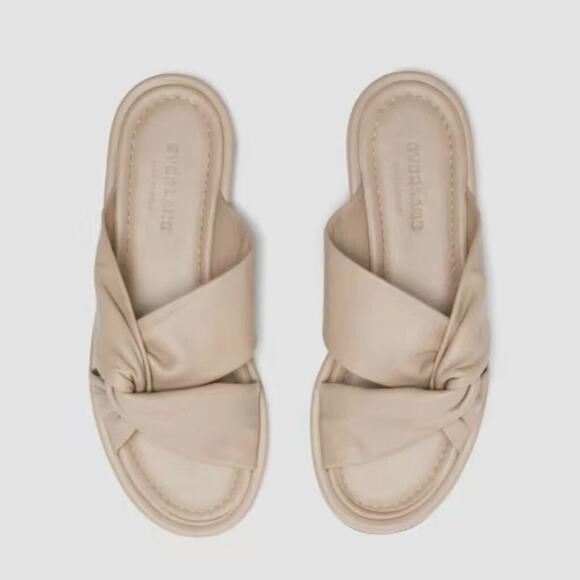 NEW Everlane The Day Twist Sandal in Warm Khaki, Women's Size 10, $148 - Picture 2 of 12